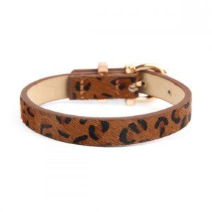 Brown Faux Animal Skin Buckle Bracelet